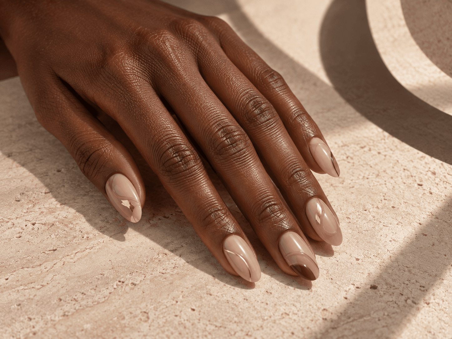 Contemporary custom nail design